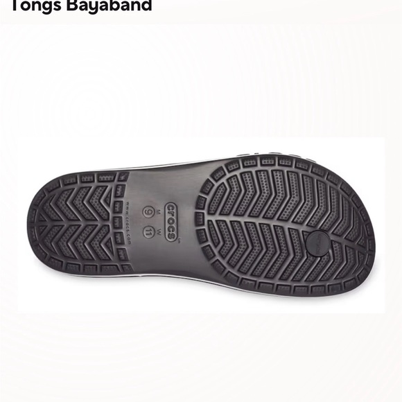 CROCS Unisex Classic Black Sandals M9/W11 - Picture 6 of 6